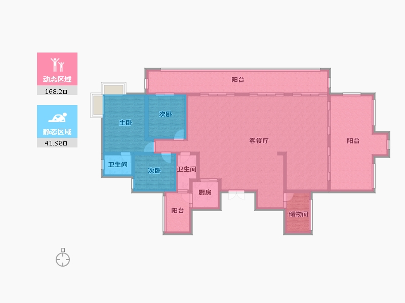 贵州省-遵义市-星河丽湾A区-192.00-户型库-动静分区