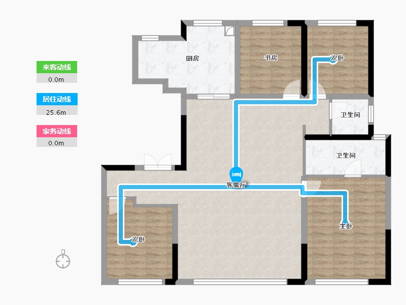 河北省-石家庄市-保利天汇-137.60-户型库-动静线