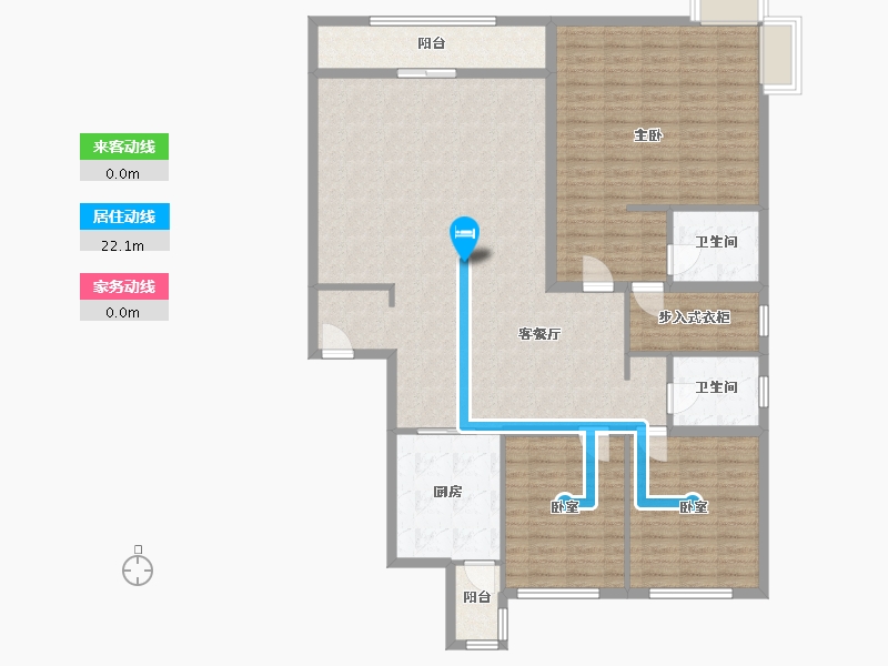 河北省-唐山市-御景嘉园-西区-163.20-户型库-动静线