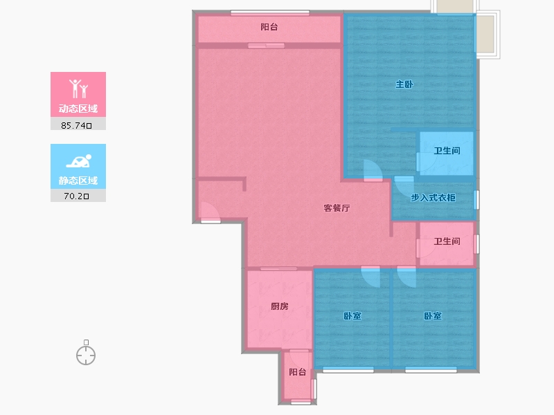 河北省-唐山市-御景嘉园-西区-163.20-户型库-动静分区