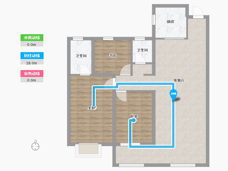 河北省-邢台市-公元迎宾府-93.58-户型库-动静线