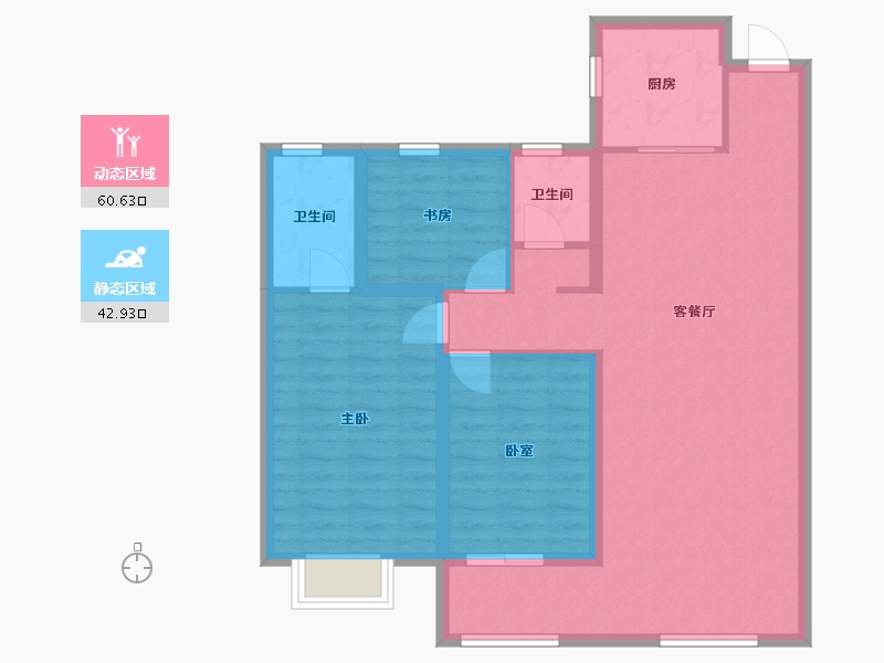 河北省-邢台市-公元迎宾府-93.58-户型库-动静分区