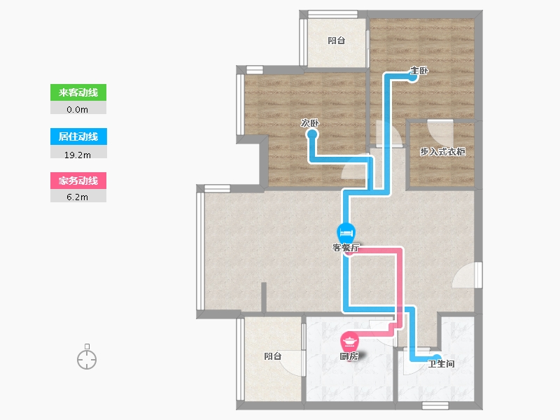 四川省-成都市-银泰香樟林-75.00-户型库-动静线