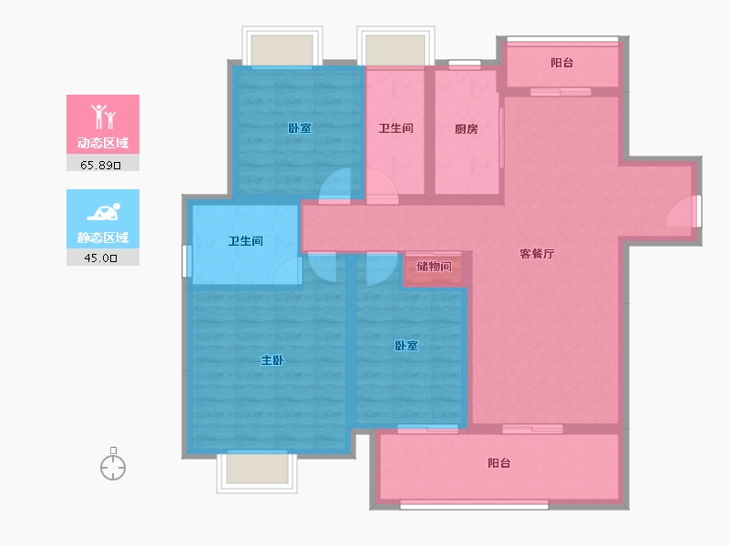 贵州省-贵阳市-观山开磷城-112.00-户型库-动静分区