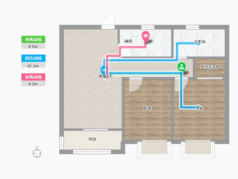 河北省-石家庄市-融创城-71.26-户型库-动静线