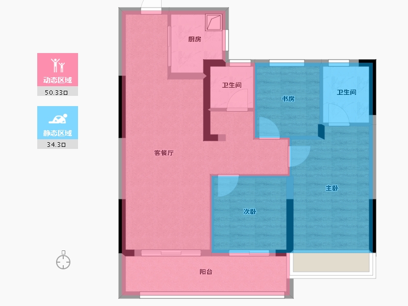 浙江省-湖州市-新开珑樾湾-75.27-户型库-动静分区