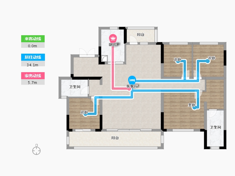 四川省-成都市-香投置地崇义府-138.26-户型库-动静线