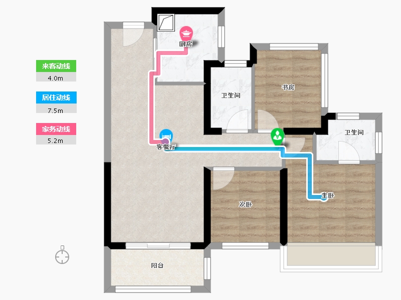 广东省-深圳市-珑门壹品-67.20-户型库-动静线