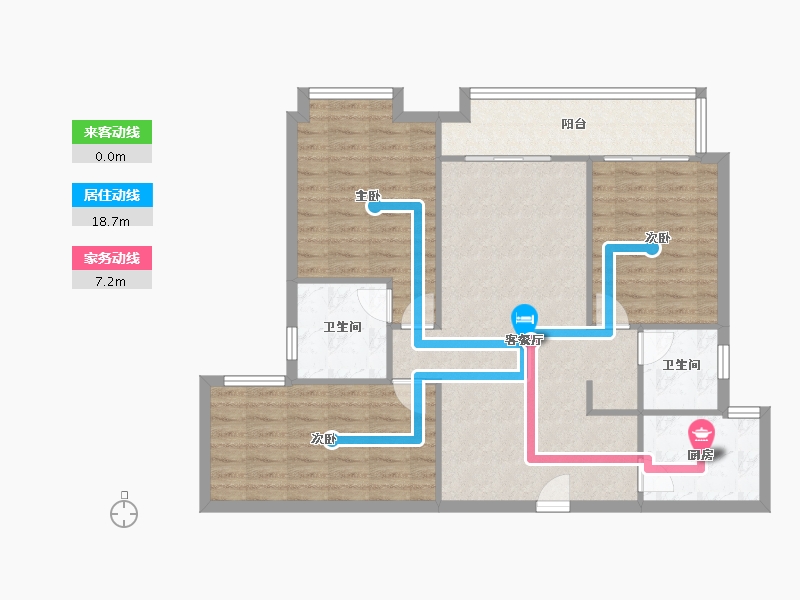 湖北省-武汉市-福星惠誉星誉国际-96.00-户型库-动静线