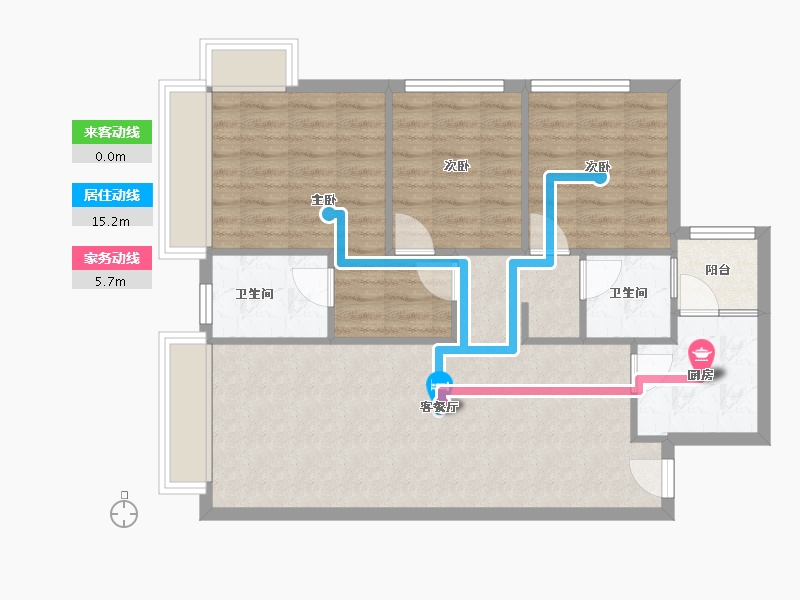 四川省-成都市-百郦锦城-84.27-户型库-动静线