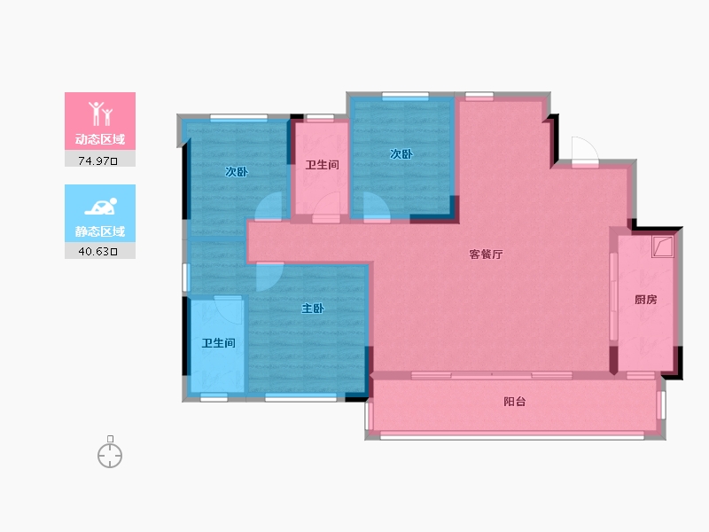 四川省-成都市-香投置地崇义府-103.96-户型库-动静分区