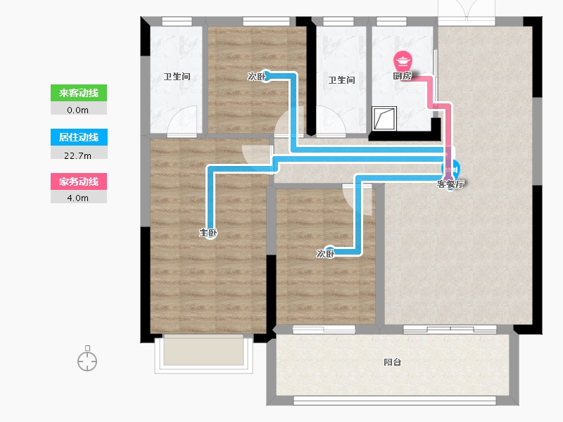 江西省-吉安市-聚福·文峰壹品-92.00-户型库-动静线