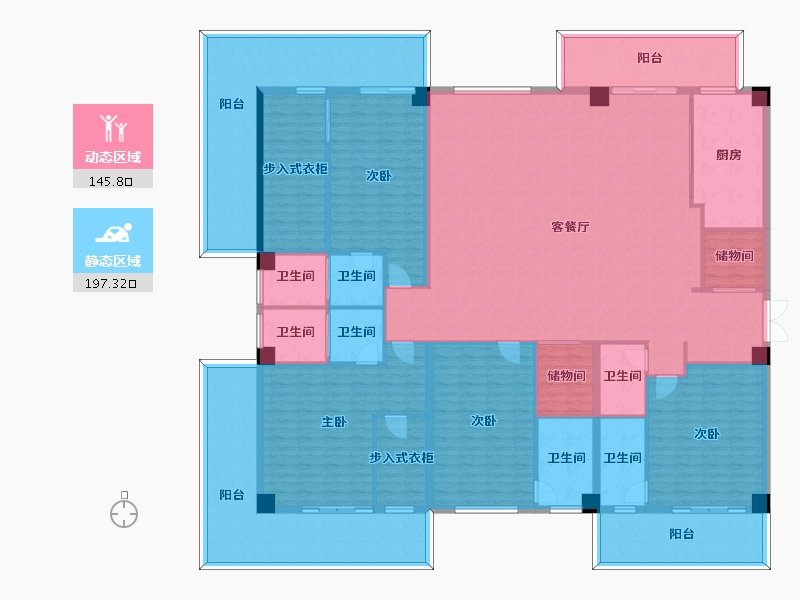 西藏自治区-拉萨市-金域-314.16-户型库-动静分区