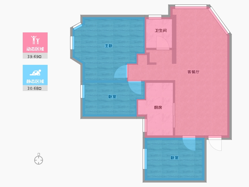 广东省-广州市-六运小区-70.00-户型库-动静分区