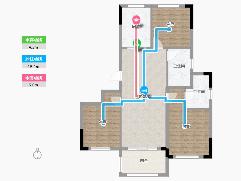 浙江省-绍兴市-明庐-87.20-户型库-动静线