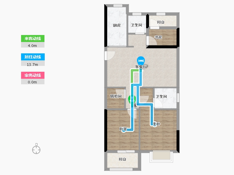 浙江省-温州市-荣安汇学府-76.00-户型库-动静线