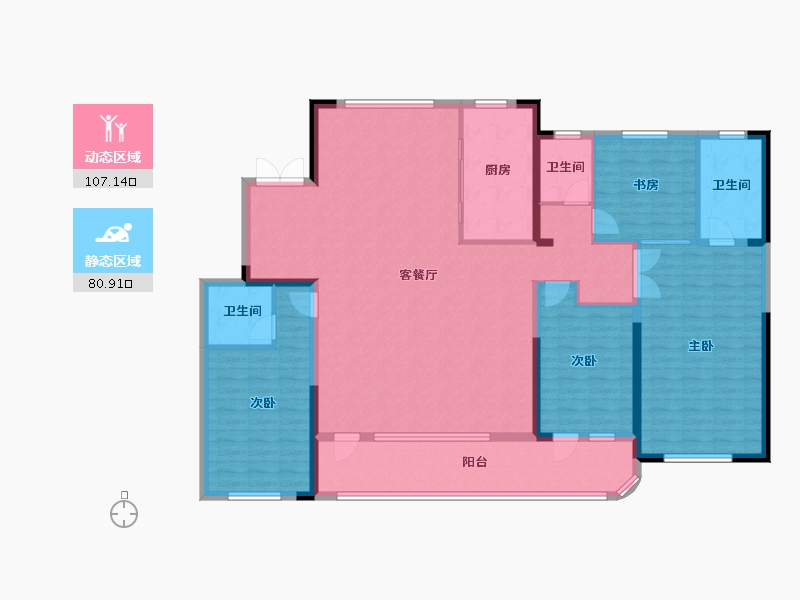 山东省-滨州市-建大悦府-172.00-户型库-动静分区