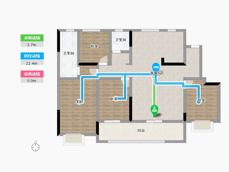 安徽省-滁州市-亭城玺悦里-122.06-户型库-动静线