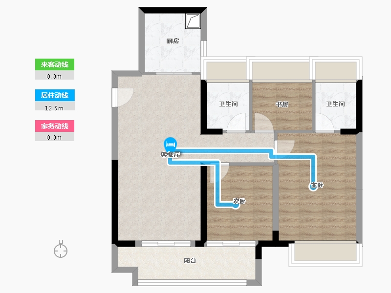 湖北省-武汉市-武昌首府-78.40-户型库-动静线