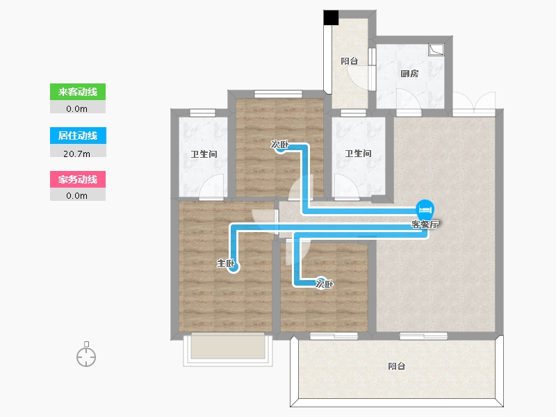 云南省-昭通市-瑞盛华府-85.59-户型库-动静线