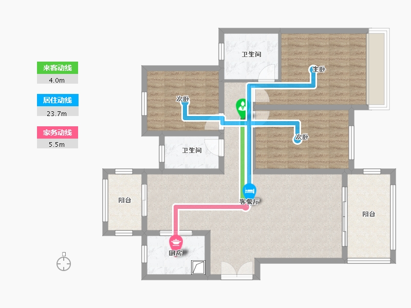 河南省-周口市-建业城四期-104.00-户型库-动静线