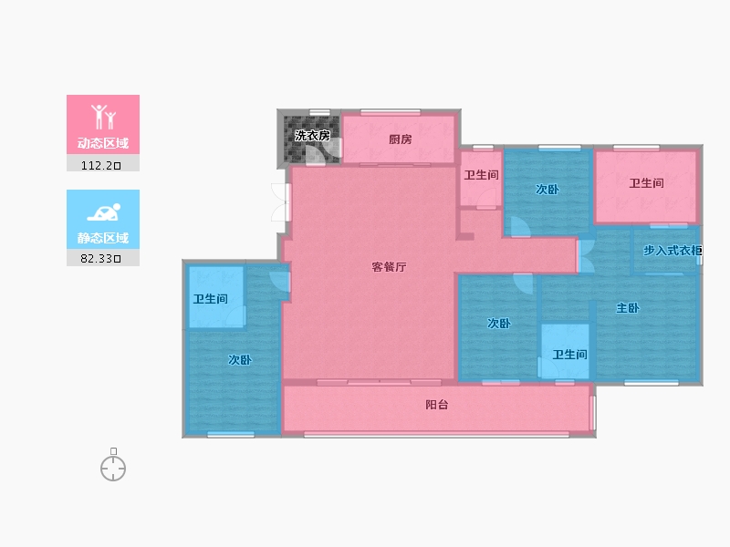 浙江省-绍兴市-明庐-182.70-户型库-动静分区