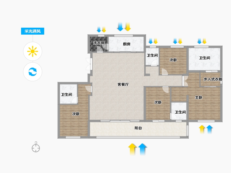 浙江省-绍兴市-明庐-182.70-户型库-采光通风