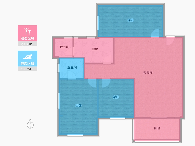 广东省-广州市-南兴花苑-120.00-户型库-动静分区