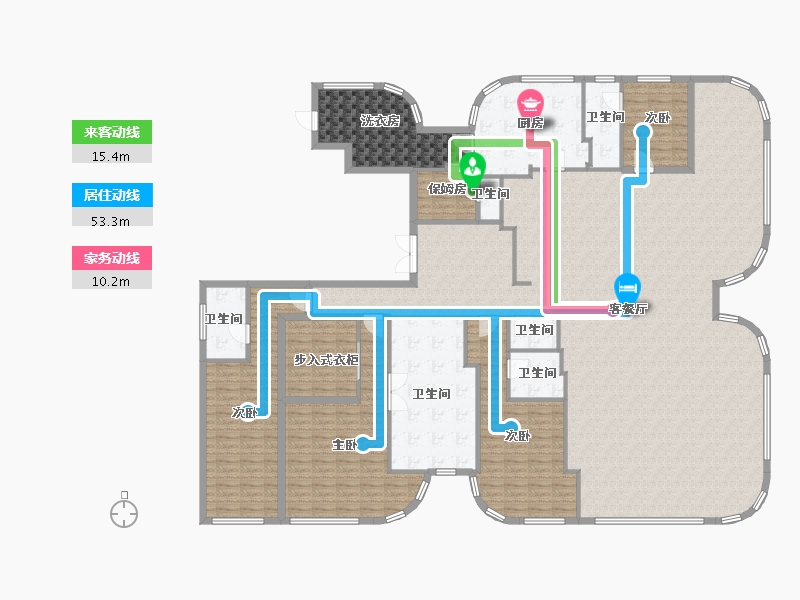 浙江省-杭州市-杭州建工EIC-288.00-户型库-动静线