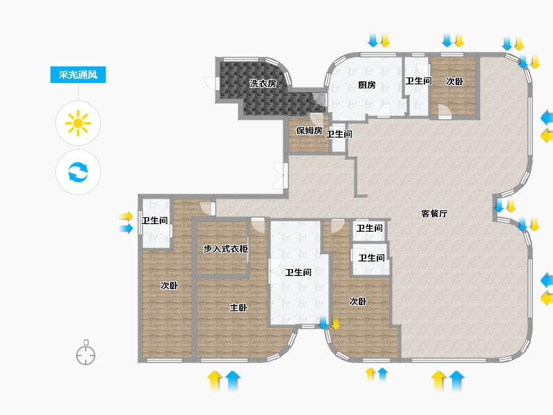 浙江省-杭州市-杭州建工EIC-288.00-户型库-采光通风