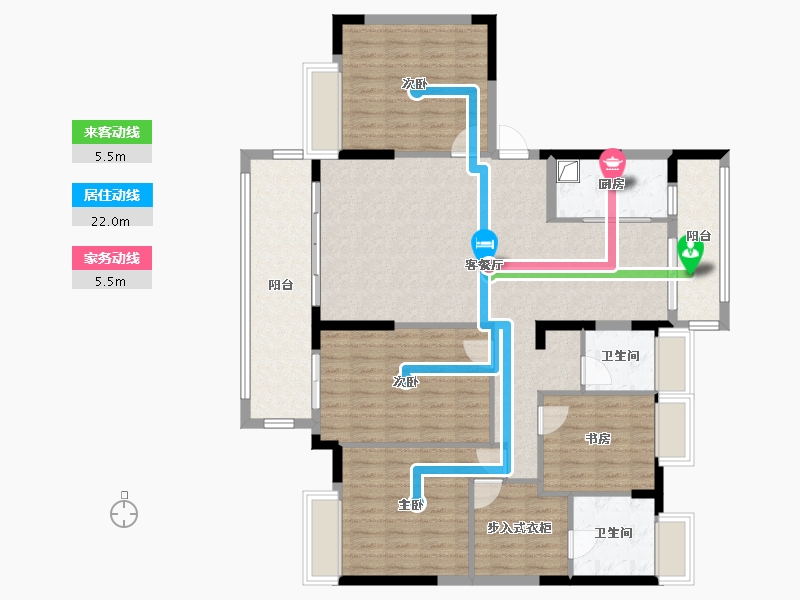 福建省-莆田市-万兴新城-132.80-户型库-动静线