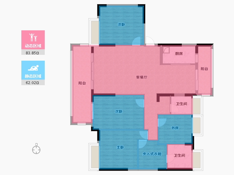 福建省-莆田市-万兴新城-132.80-户型库-动静分区