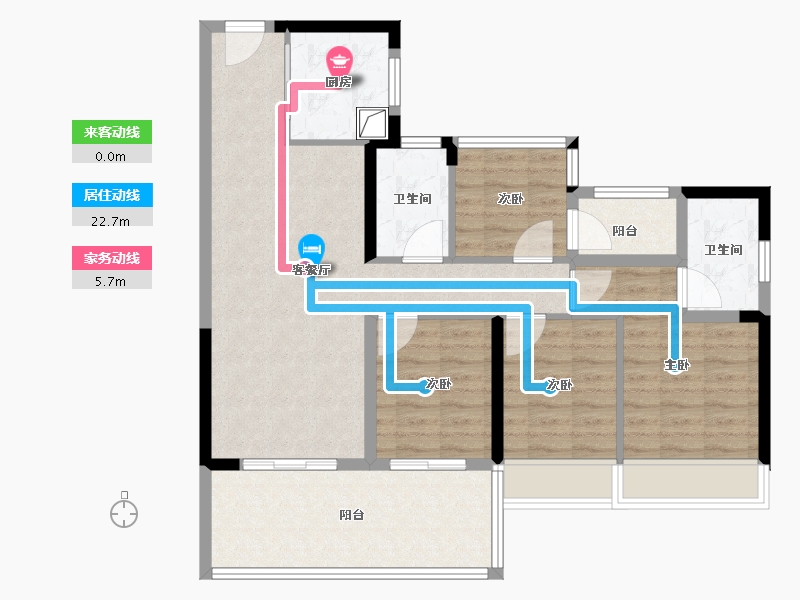 广东省-广州市-中国铁建花语上城-96.00-户型库-动静线