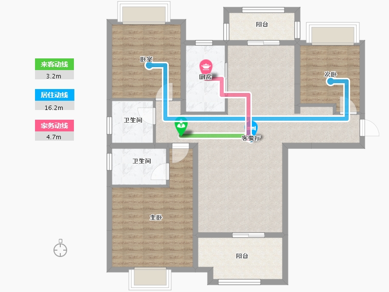 湖北省-恩施土家族苗族自治州-清江新城南区-102.40-户型库-动静线