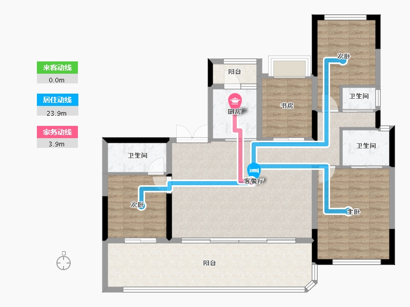 四川省-绵阳市-树高丽晶荟-114.34-户型库-动静线