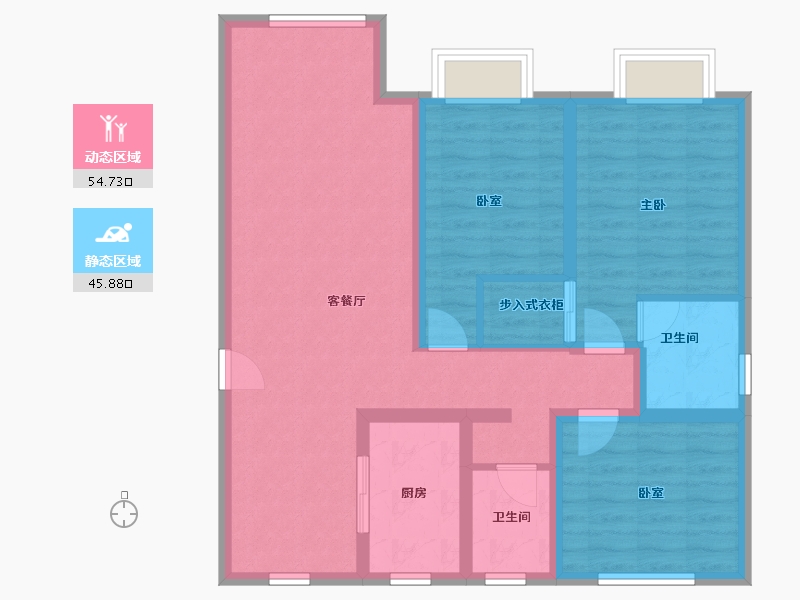 山东省-聊城市-徐楼新村-70.00-户型库-动静分区