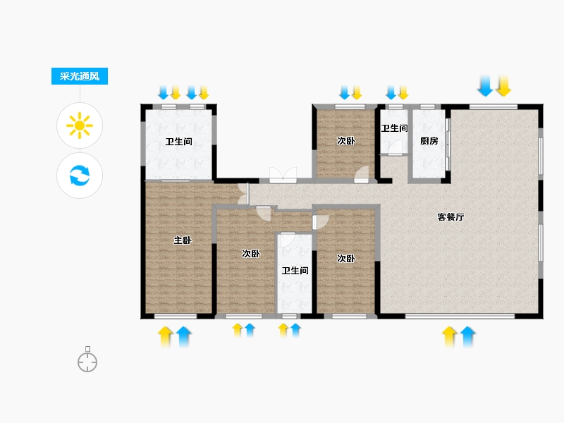 河北省-衡水市-泰昌森缇-202.08-户型库-采光通风