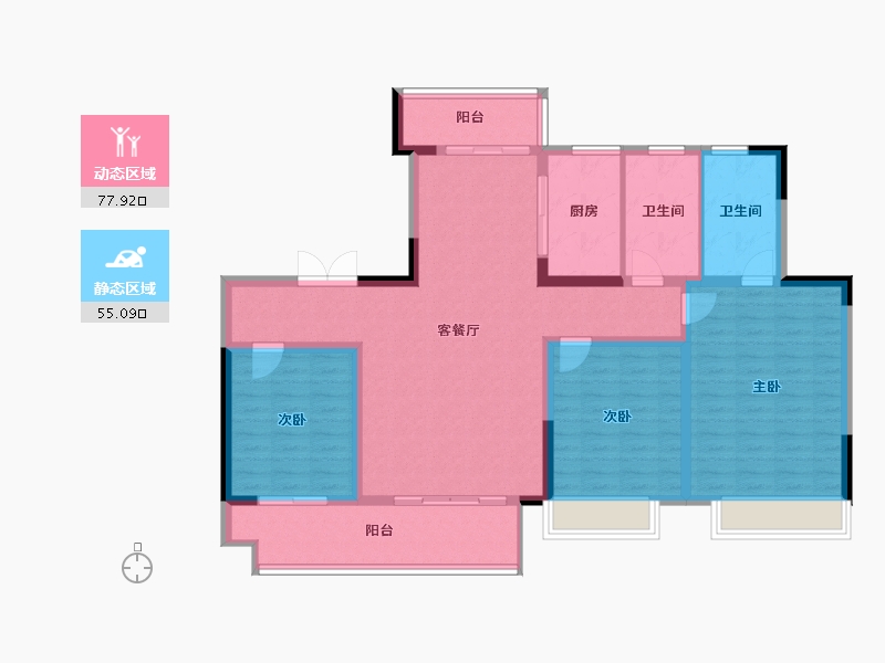 河南省-商丘市-建业神火新筑-120.00-户型库-动静分区