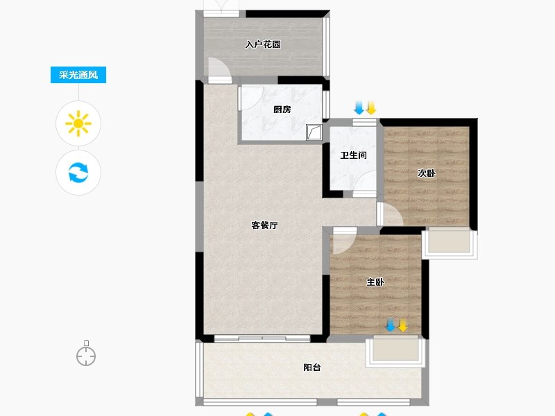 四川省-成都市-名著司南-70.16-户型库-采光通风