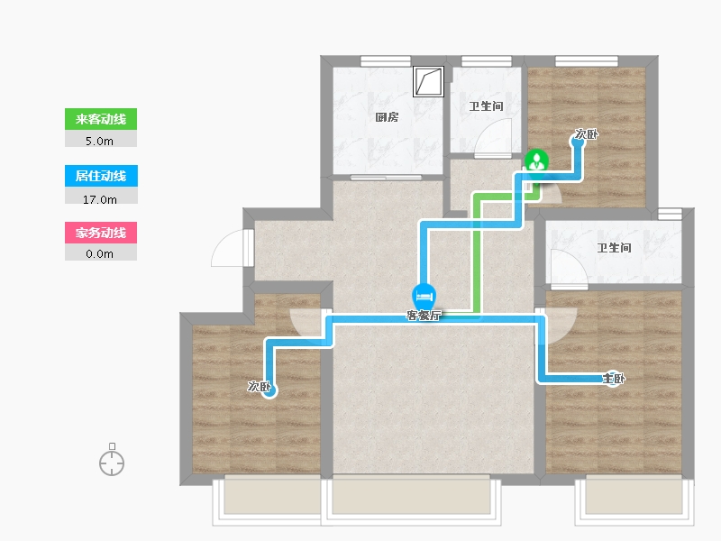 河北省-石家庄市-城发投·云歌芳华-69.69-户型库-动静线