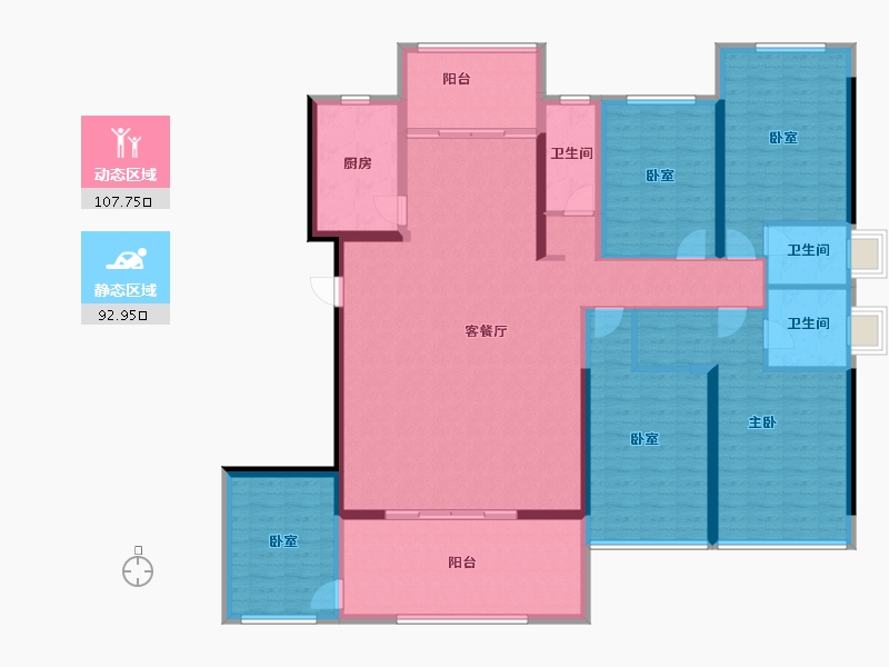 广东省-揭阳市-城市公园-165.74-户型库-动静分区