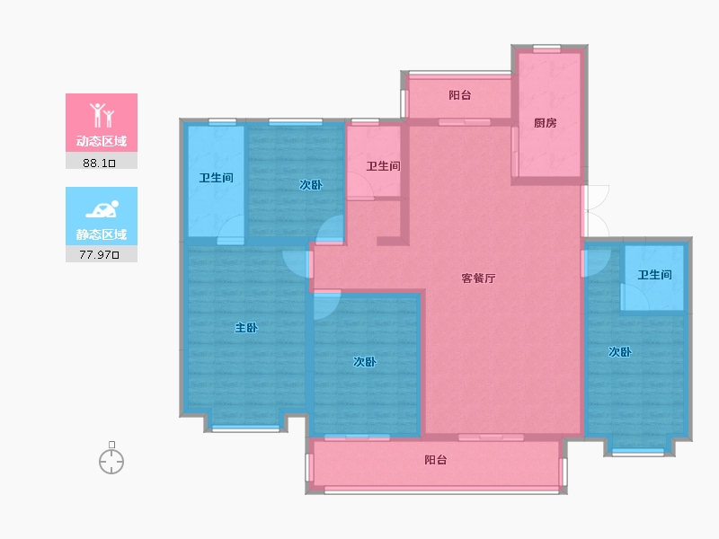 山西省-运城市-河津安华阳光嘉苑C区-149.98-户型库-动静分区