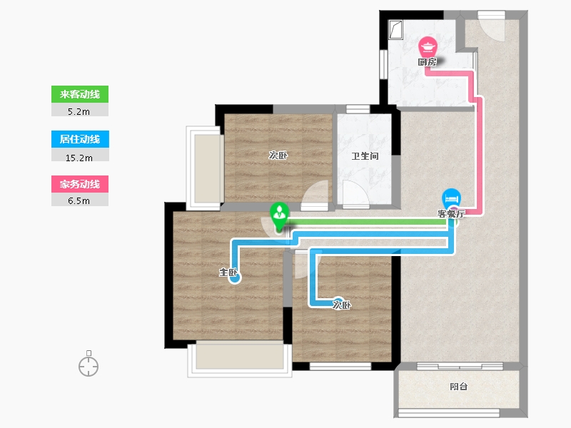 广西壮族自治区-河池市-拿银安置小区西区-76.23-户型库-动静线