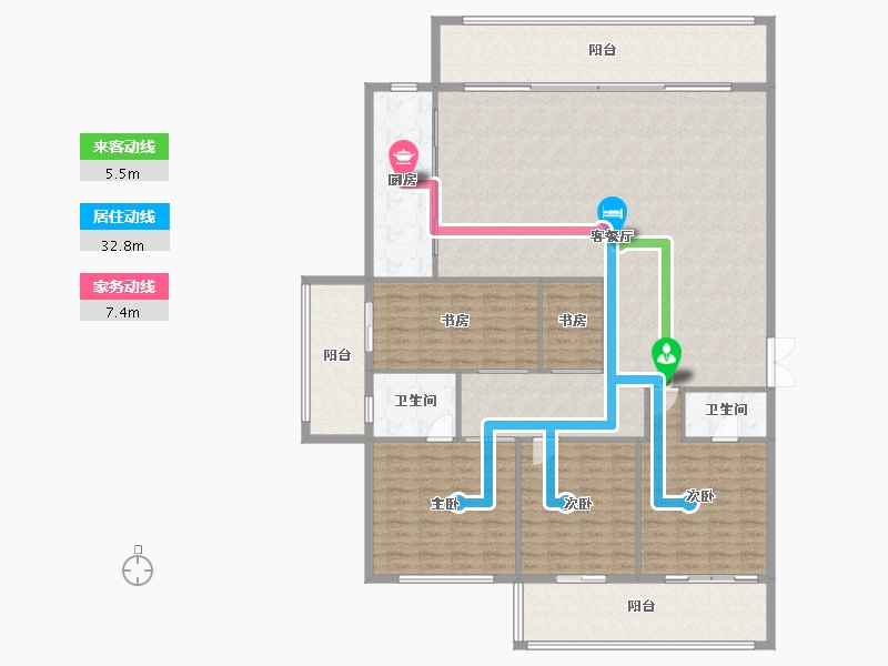 西藏自治区-拉萨市-金域-209.43-户型库-动静线