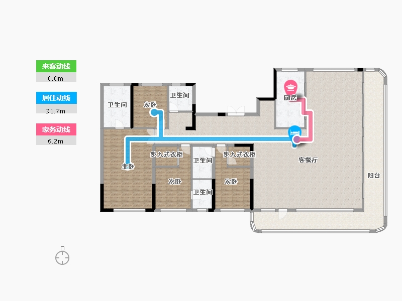 山东省-滨州市-建大悦府-252.65-户型库-动静线