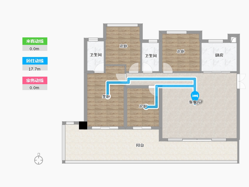 福建省-福州市-建发灏云-124.47-户型库-动静线