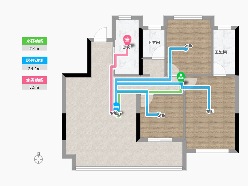 江西省-南昌市-赣城璟悦府-84.58-户型库-动静线