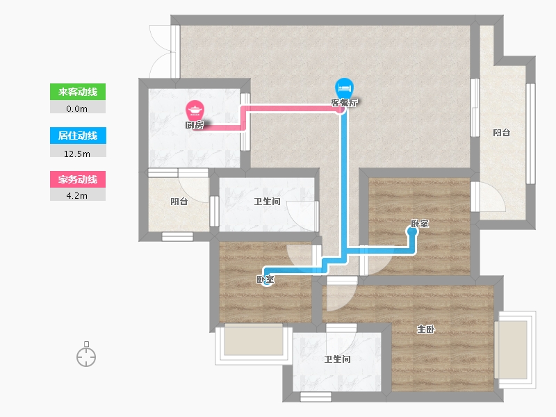 贵州省-遵义市-华润大道C段-78.40-户型库-动静线