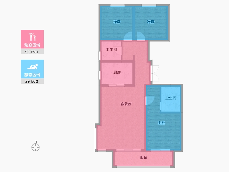 河北省-廊坊市-天樾府-83.15-户型库-动静分区