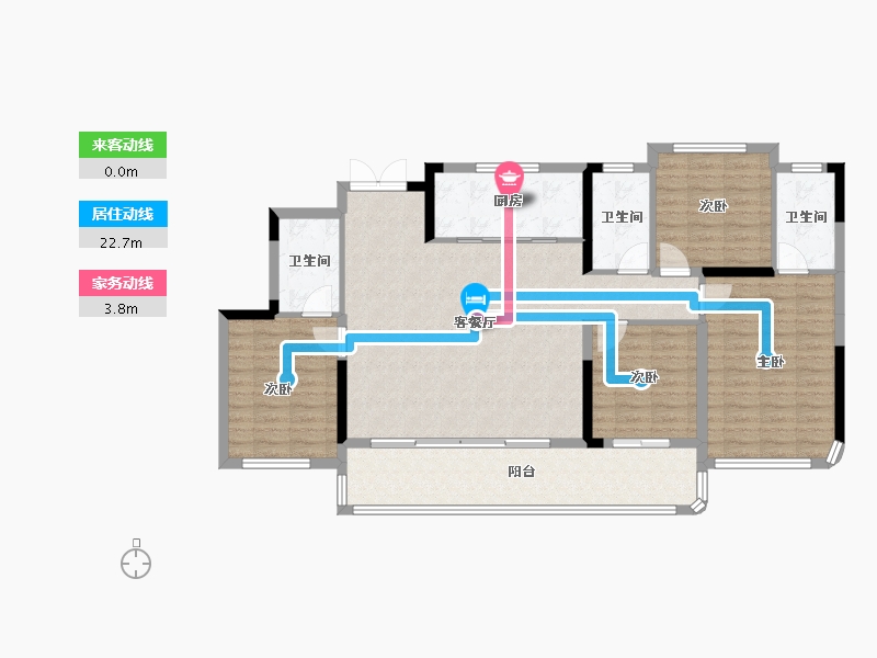 四川省-成都市-中交龙樾台-118.96-户型库-动静线